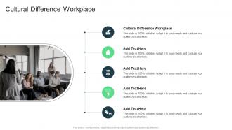 Cultural Difference Workplace In Powerpoint And Google Slides Cpb