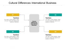 Cultural differences international business ppt powerpoint presentation professional background images cpb