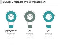 Cultural differences project management ppt powerpoint presentation professional graphics download cpb