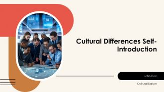 Cultural Differences Self Introduction PPT Information AT Cultural Differences Self Introduction PPT Information AT
