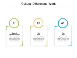 Cultural differences work ppt powerpoint presentation styles deck cpb