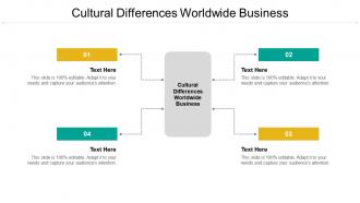 Cultural differences worldwide business ppt powerpoint presentation portfolio ideas cpb