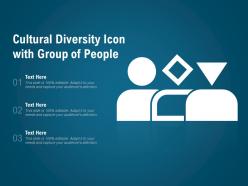 Cultural Diversity Icon With Group Of People