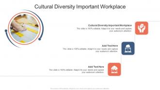 Cultural Diversity Important Workplace In Powerpoint And Google Slides Cpb