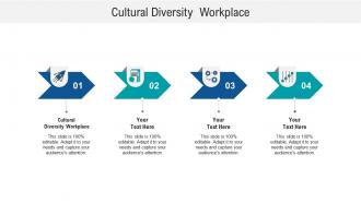 Cultural diversity workplace ppt powerpoint presentation infographics information cpb