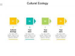 Cultural ecology ppt powerpoint presentation file visual aids cpb