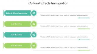 Cultural Effects Immigration In Powerpoint And Google Slides Cpb