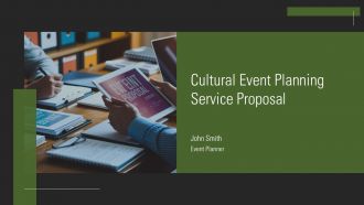 Cultural Event Planning Service Proposal PPT Summary AT Cultural Event Planning Service Proposal PPT Summary AT