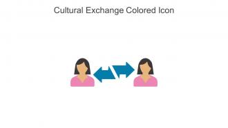 Cultural Exchange Colored Icon In Powerpoint Pptx Png And Editable Eps Format