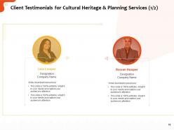 Cultural Heritage And Planning Proposal Powerpoint Presentation Slides