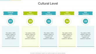 Cultural Level In Powerpoint And Google Slides Cpb