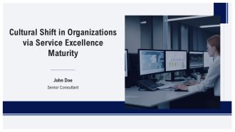 Cultural Shift In Organizations Via Service Excellence Maturity PPT Sample AT