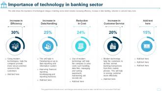 Cultural Shift Toward A Technology Importance Of Technology In Banking Sector