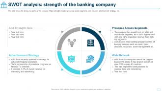 Cultural Shift Toward A Technology SWOT Analysis Strength Of The Banking Company