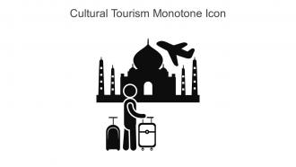Cultural Tourism Monotone Icon In Powerpoint Pptx Png And Editable Eps Format