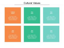 Cultural values ppt powerpoint presentation slides display cpb