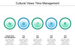 Cultural views time management ppt powerpoint presentation portfolio clipart images cpb