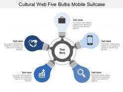 Cultural web five bulbs mobile suitcase