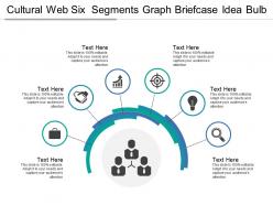 Cultural web six segments graph briefcase idea bulb
