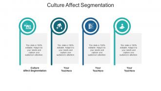 Culture affect segmentation ppt powerpoint presentation styles diagrams cpb