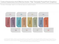 Culture awareness and effective action plan template powerpoint graphics