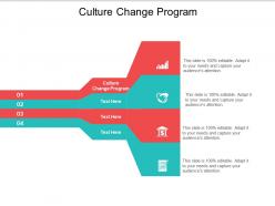 Culture change program ppt powerpoint presentation icon infographics cpb
