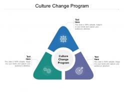Culture change program ppt powerpoint presentation portfolio inspiration cpb