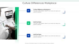 Culture Differences Workplace In Powerpoint And Google Slides Cpb