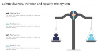 Culture Diversity Inclusion And Equality Strategy Icon