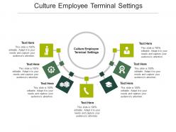 Culture employee terminal settings ppt powerpoint presentation outline graphics download cpb