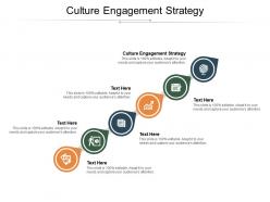 Culture engagement strategy ppt powerpoint presentation gallery pictures cpb