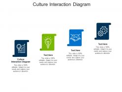 Culture interaction diagram ppt powerpoint presentation ideas format ideas cpb