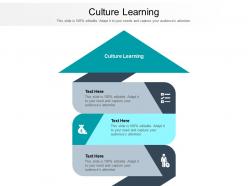 Culture learning ppt powerpoint presentation gallery deck
