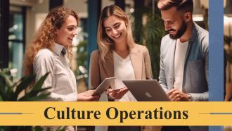 Culture Operations powerpoint presentation and google slides ICP