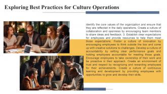Culture Operations powerpoint presentation and google slides ICP Adaptable Compatible