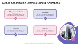 Culture Organization Example Cultural Awareness In Powerpoint And Google Slides Cpb