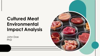 Cultured Meat Environmental Impact Analysis PPT Structure AT