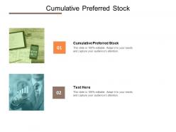 Cumulative preferred stock ppt powerpoint presentation styles shapes cpb