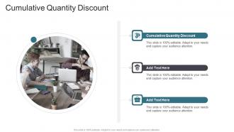 Cumulative Quantity Discount In Powerpoint And Google Slides Cpb