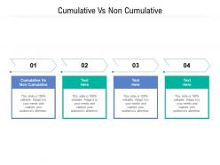 Cumulative vs non cumulative ppt powerpoint presentation infographic template example topics cpb