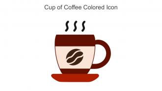 Cup Of Coffee Colored Icon In Powerpoint Pptx Png And Editable Eps Format