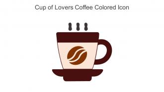 Cup Of Lovers Coffee Colored Icon In Powerpoint Pptx Png And Editable Eps Format