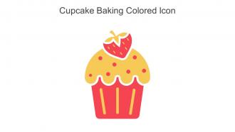 Cupcake Baking Colored Icon In Powerpoint Pptx Png And Editable Eps Format