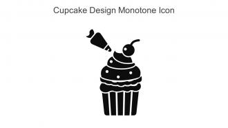 Cupcake Design Monotone Icon In Powerpoint Pptx Png And Editable Eps Format