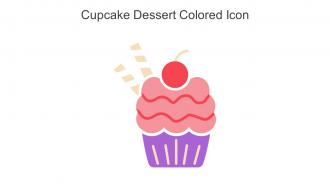 Cupcake Dessert Colored Icon In Powerpoint Pptx Png And Editable Eps Format