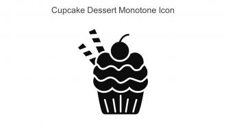 Cupcake Dessert Monotone Icon In Powerpoint Pptx Png And Editable Eps Format