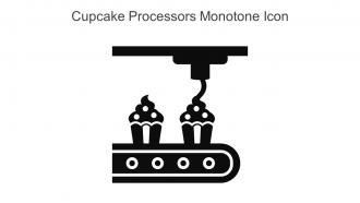 Cupcake Processors Monotone Icon In Powerpoint Pptx Png And Editable Eps Format