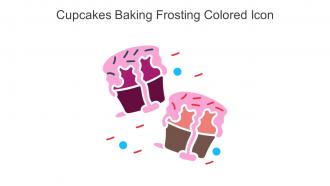 Cupcakes Baking Frosting Colored Icon In Powerpoint Pptx Png And Editable Eps Format