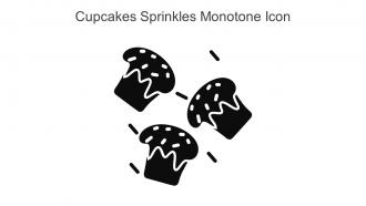 Cupcakes Sprinkles Monotone Icon In Powerpoint Pptx Png And Editable Eps Format