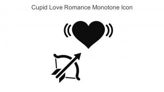 Cupid Love Romance Monotone Icon In Powerpoint Pptx Png And Editable Eps Format